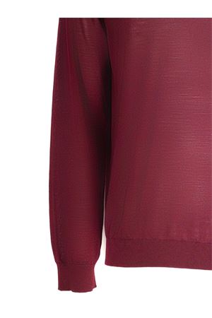 Maglia in lana merino superfine bordeaux ROBERTO COLLINA | 253M10003M1036